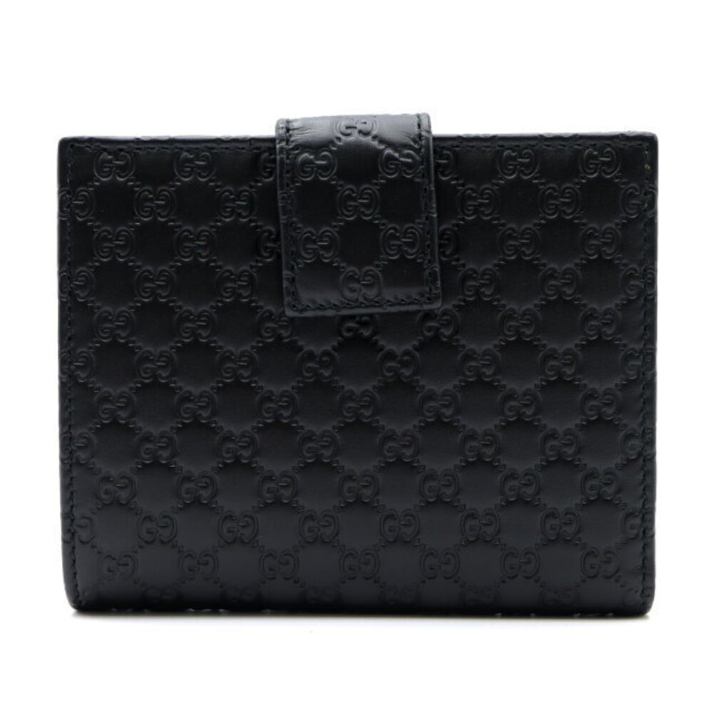 Gucci double hook wallet leather Guccissima black - Picture 2 of 6